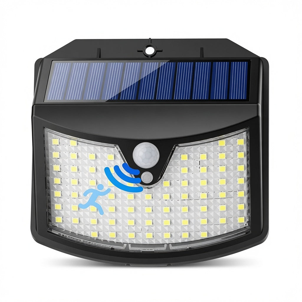 Solar Powered Outdoor Wall Light with Motion Sensor – 11 × 11 × 3.5 cm