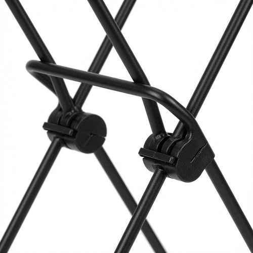 Portable Black Metal Wire Stand for Solar Panels and Devices