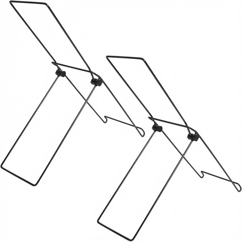 Portable Black Metal Wire Stand for Solar Panels and Devices