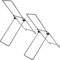 Portable Black Metal Wire Stand for Solar Panels and Devices